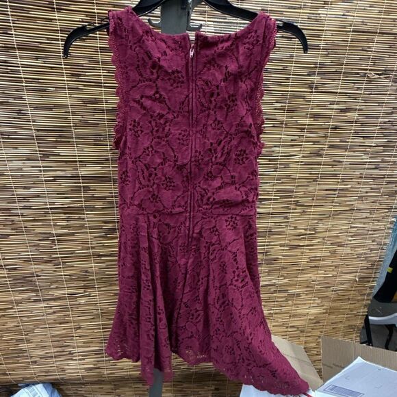 City Studio Juniors Womens Lace Overlay Mini Fit & Flare Dress Size 7 - Picture 2 of 2